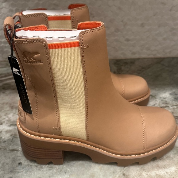 Sorel Joan Now Chelsea Boot Honest Beige Size 8.5 - Picture 4 of 6